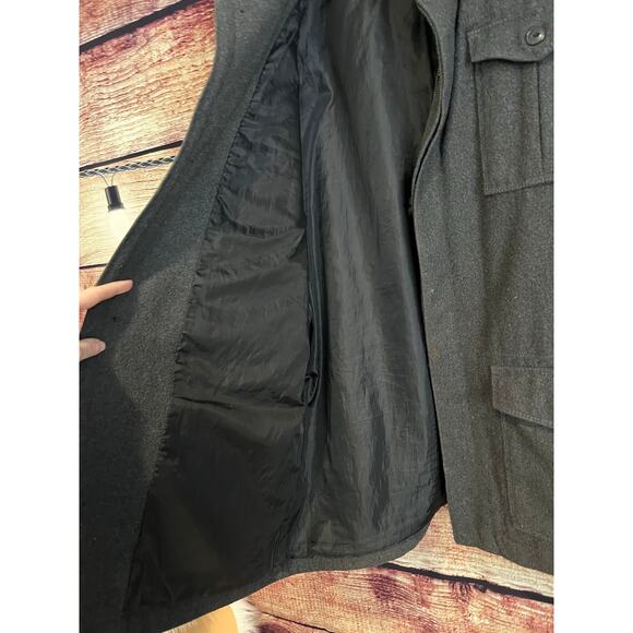 Old Navy Carhartt Style Chore Barn Jacket Full Zip Grey Outdoors Men's XXL 2XL - Picture 5 of 7